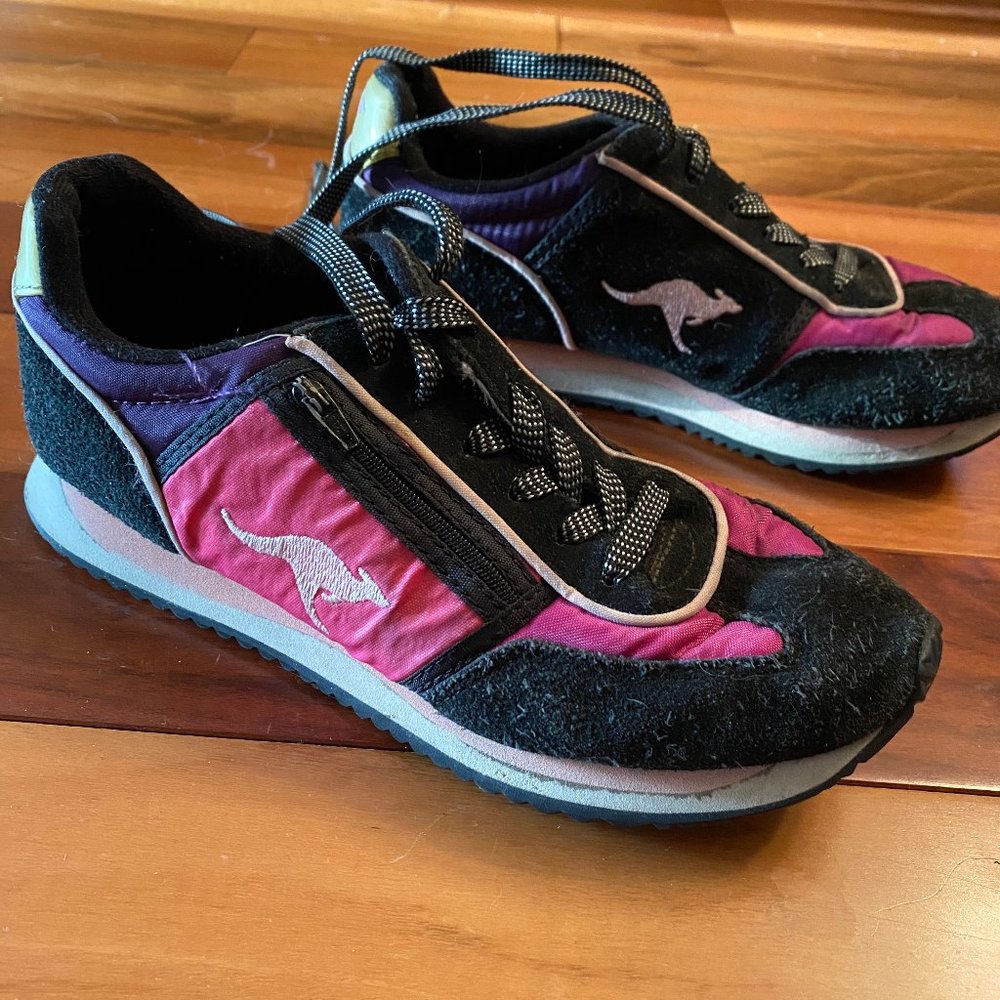 Pink, Purple and Black KangaROOS Sneakers- Women's Size 7